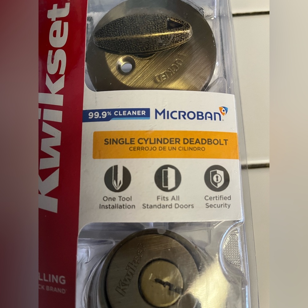 Kwikset single cylinder deadbolt NIB